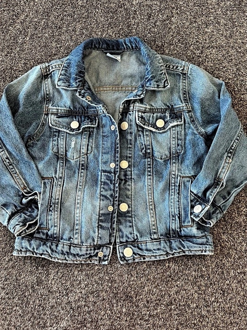 Zara Denim Jacket in Blue Size 6